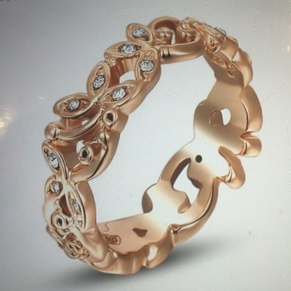 Rose played fashion ring💞